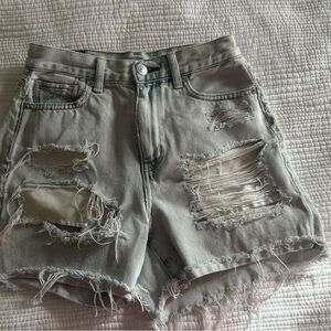 American Eagle Outfitters Women’s Distressed Denim Jean Shorts Size 00